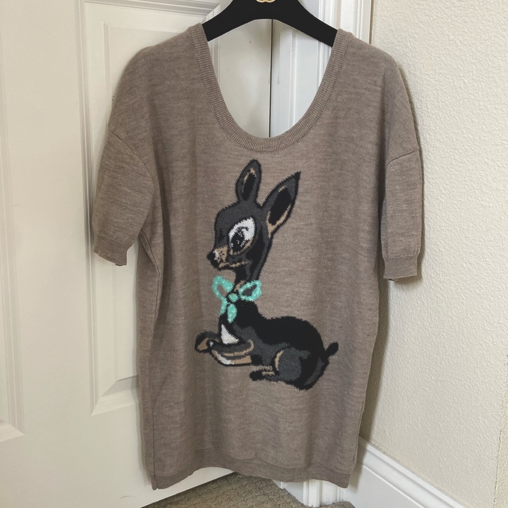 Paul & Joe sister deer sweater size 1